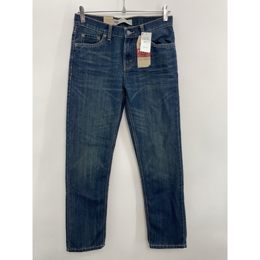 Levi’s 502 Jeans Regular‎ Tapered Leg Stretch Kids Youth 14R 27x27